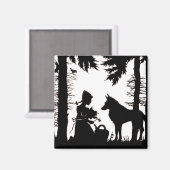 Aimant Trou rouge Silhouette (Recto/Verso)