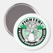 Aimant Trouble bipolaire Combat de chats (Recto/Verso)