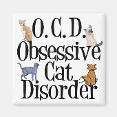 Aimant Trouble de chat obsessionnel (Devant)
