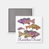 AIMANT TROUT RAINBOW COLORFUL (Recto/Verso)