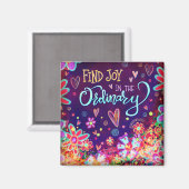 Aimant Trouver Joy Inspirivity Purple Fun Floral Inspiran (Recto/Verso)