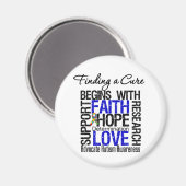 Aimant Trouver un remède à l'autisme (Recto/Verso)