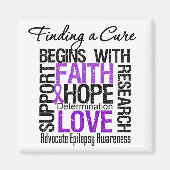 Aimant Trouver un remède pour l'épilepsie (Devant)