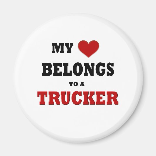 Aimant Trucker Love (Devant)