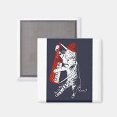 Aimant trucs sur mon chat - keytar (Recto/Verso)