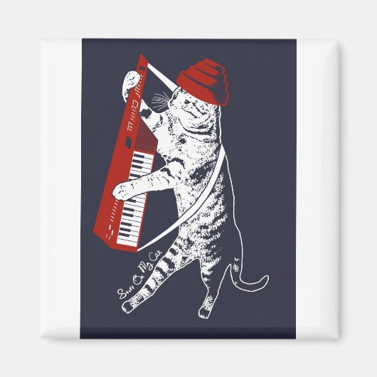 Aimant trucs sur mon chat - keytar (Devant)