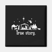 Aimant True Story Nativity Manger Christmas Baby Jesus Ki (Devant)