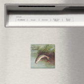 Aimant Truite de ruisseau Leaping par S.A. Kilbourne Pois (In Situ (Lave-vaisselle))