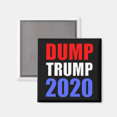 Aimant Trump 2020 contre Trump (Recto/Verso)