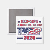 Aimant Trump 2020 : l'Amérique et le retour (Recto/Verso)
