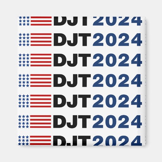 Aimant Trump 2024 DJT (Devant)