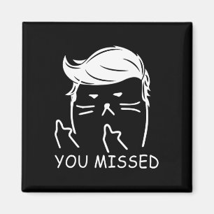 Aimant Trump 2024 Drôle Chat Vous Avez Manqué