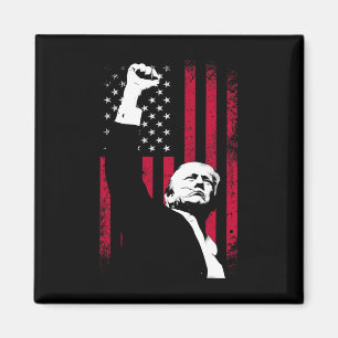 Aimant Trump 2024 - Fist Fight For America - Inaugure Du