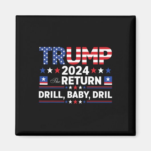 Aimant Trump 2024 Forage Par (Devant)