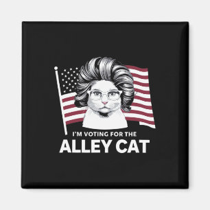 Aimant Trump 2024 Je vote pour le républicain chat de rue
