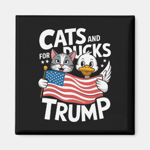 Aimant Trump 2024 Les Chatons Et Les Canards Soutiennent