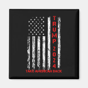 Aimant Trump 2024 Reprendre l'Amérique Élection Patriotiq