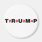 Aimant Trump 2024 Rouge (Devant)