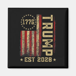 Aimant Trump 2028 Vote Donald Trump America Drapeau améri