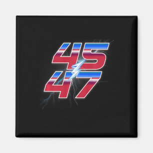 Aimant Trump 45 47 Election Victory Racing Logo Style
