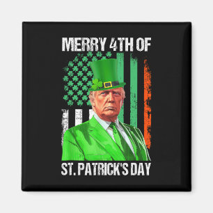 Aimant Trump 45 47 Leprechaun Casquette Merry 4th Of St P