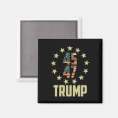 Aimant Trump 45 47 Mega Potus (Recto/Verso)