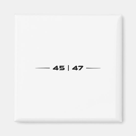 Aimant Trump 45 47 Trump Conception rétro futuriste (Devant)