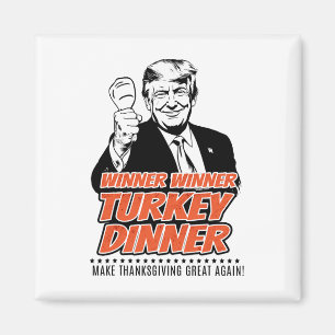 Aimant Trump 47ème Président Thanksgiving Winner Turkey D