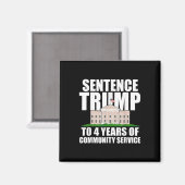 Aimant Trump À 4 Ans De Service Communautaire 2 (Recto/Verso)
