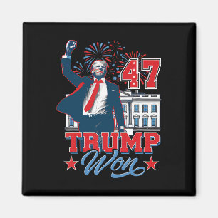 Aimant Trump A Gagné 2024 Pour Remporter Le 47ème De La M
