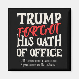 Aimant Trump A Oublié Le Serment D'Office A Promis La Con