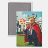 Aimant Trump anti-roi (Recto/Verso)