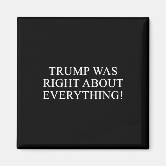 Aimant Trump avait raison sur tout ! 2 (Devant)