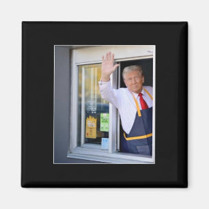 Aimant Trump avec travailleur Mc Donald Trump Vote pour T
