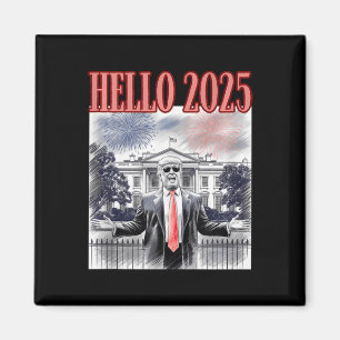 Aimant Trump Bonjour 2025 Nouvel An Réveillé Da Conservat