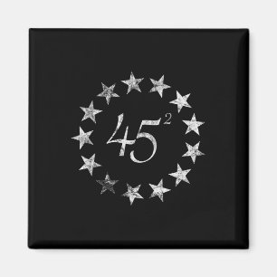 Aimant Trump carré Betsy Ross Drapeau 2020 Deuxième manda