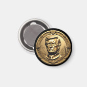 Aimant TRUMP CGI Collectif Gold Art-Coin Doubloon (Recto/Verso)