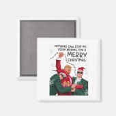 Aimant Trump Christmas Funny Vous Souhaite Un Joyeux Noël (Recto/Verso)