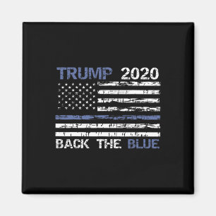 Aimant Trump Ck Le Blue Mince Ligne Bleue Police Soutien