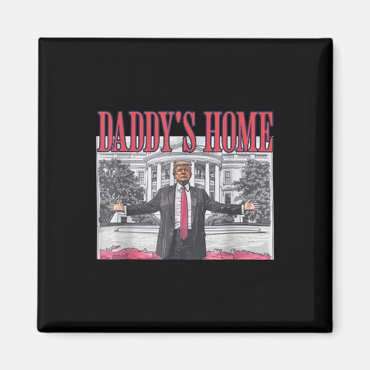 Aimant Trump Daddy - Trump Pink (Devant)