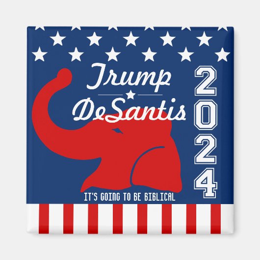 AIMANT TRUMP DESANTIS 2024 BIBLICAL (Devant)