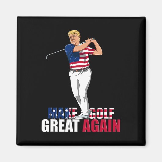 Aimant Trump - Drôle cadeau Golf (Devant)