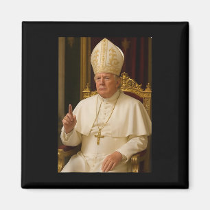 Aimant Trump en tant qu'Eglise du Vatican Pape Trump drôl