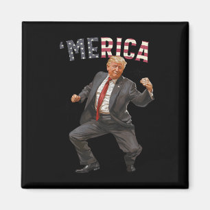 Aimant Trump est heureux 4 juillet Trump Dons du drapeau
