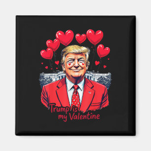 Aimant Trump est mon coeur de Saint Valentin drôle