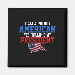 Aimant Trump est mon président Fière graphique américaine