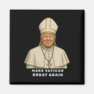 Aimant Trump et le pape du Vatican Trump font du vatikan