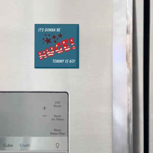 Aimant Trump Fête d'anniversaire énorme Favoriser (In situ (réfrigérateur))