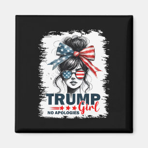 Aimant Trump Girl Pas d'excuses Messy Bun Sungles Trump 2