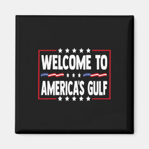 Aimant Trump Golfe Des États-Unis Golfe Drôle Du Mexique